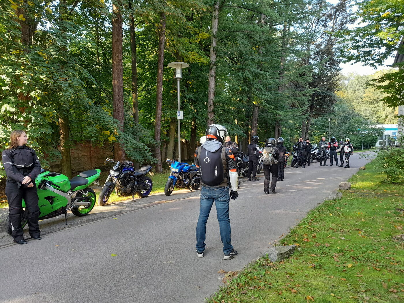 Ausfahrt mit der Bikergruppe